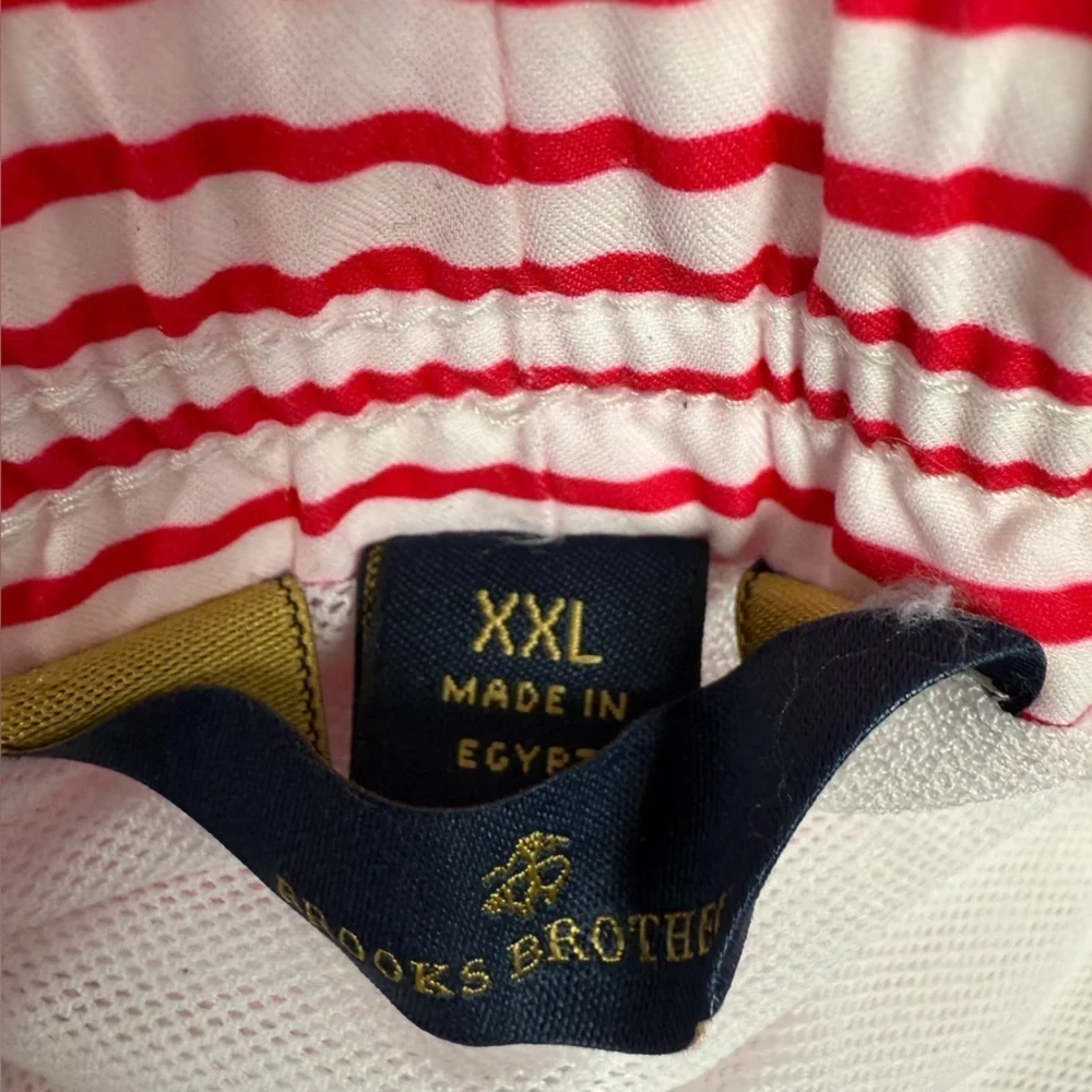 NWT Brooks Brothers Swim Trunks XXL Stars Stripes Patriotic Flag Shorts Swimsuit